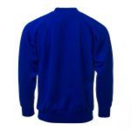 Boys Girls Unisex Jumper Sweatshirt Crew Neck Round Neck School Uniform Ages 1-15 Royal Blue Black / 5 - 6 Years